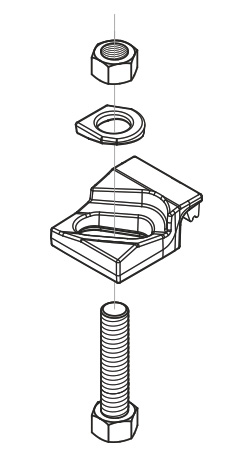 Bolted Rail Fixing Clips